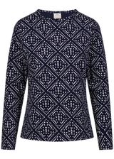 Tresspass DANIELA - FEMALE CASUAL TOP - NAVY PRINT