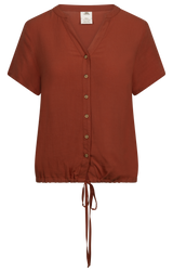 Tresspass BEATRICE - FEMALE CASUAL TOP - BURNT SIENNA