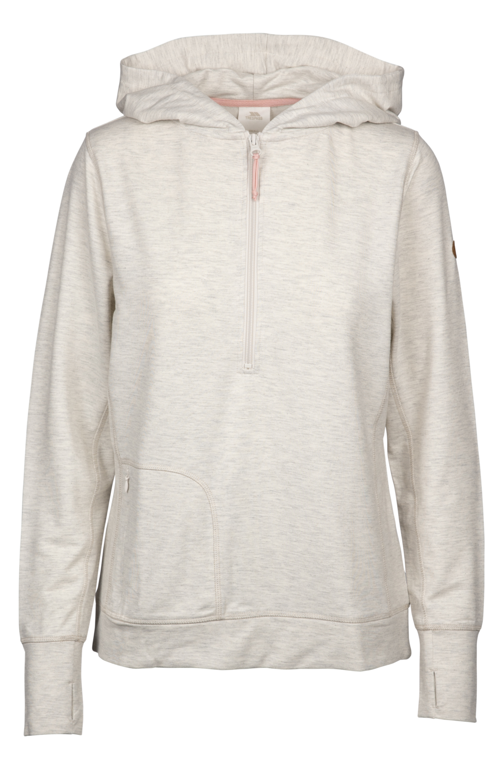 Tresspass ZIA - FEMALE CASUAL HOODIE - CREAM MARL