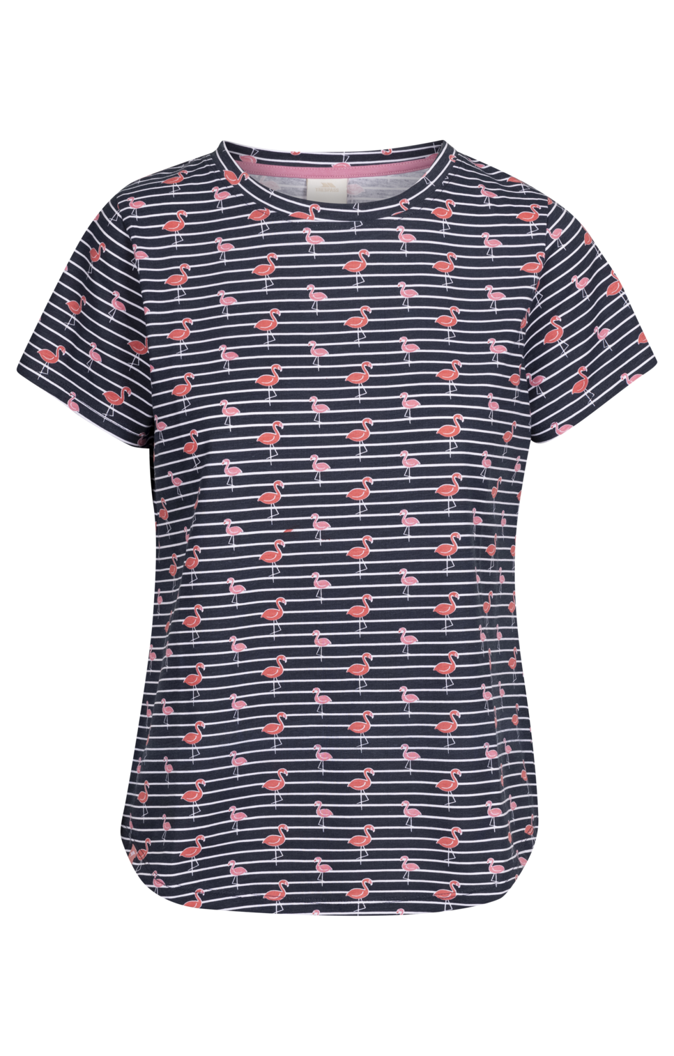 Tresspass CARA - FEMALE CASUAL TOP - NAVY FLAMINGO STRIPE