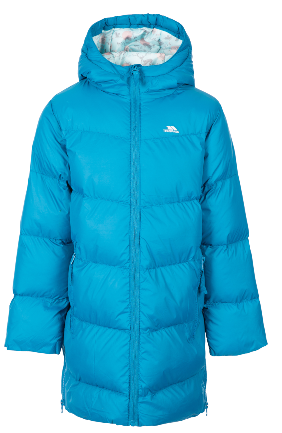 Tresspass PLEASING - KIDS PADDED JKT - RICH TEAL