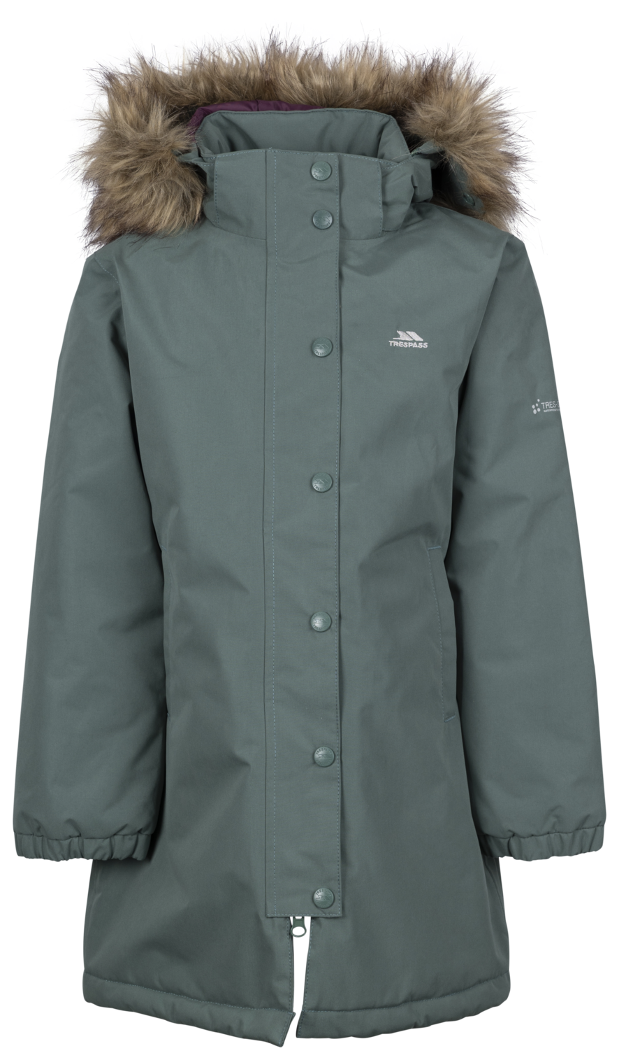 Tresspass ASTOUND - FEMALE RAINWEAR JACKET TP50 - SPRUCE GREEN