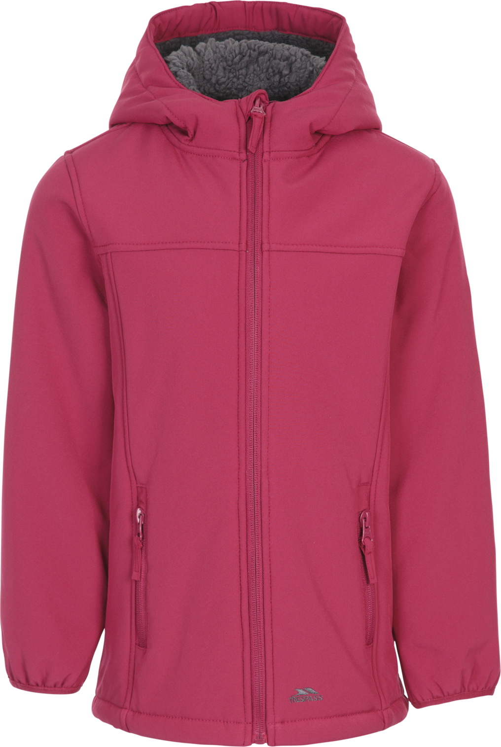 Tresspass KRISTEN - KIDS SOFTSHELL JKT - BERRY