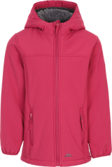 Tresspass KRISTEN - KIDS SOFTSHELL JKT - BERRY