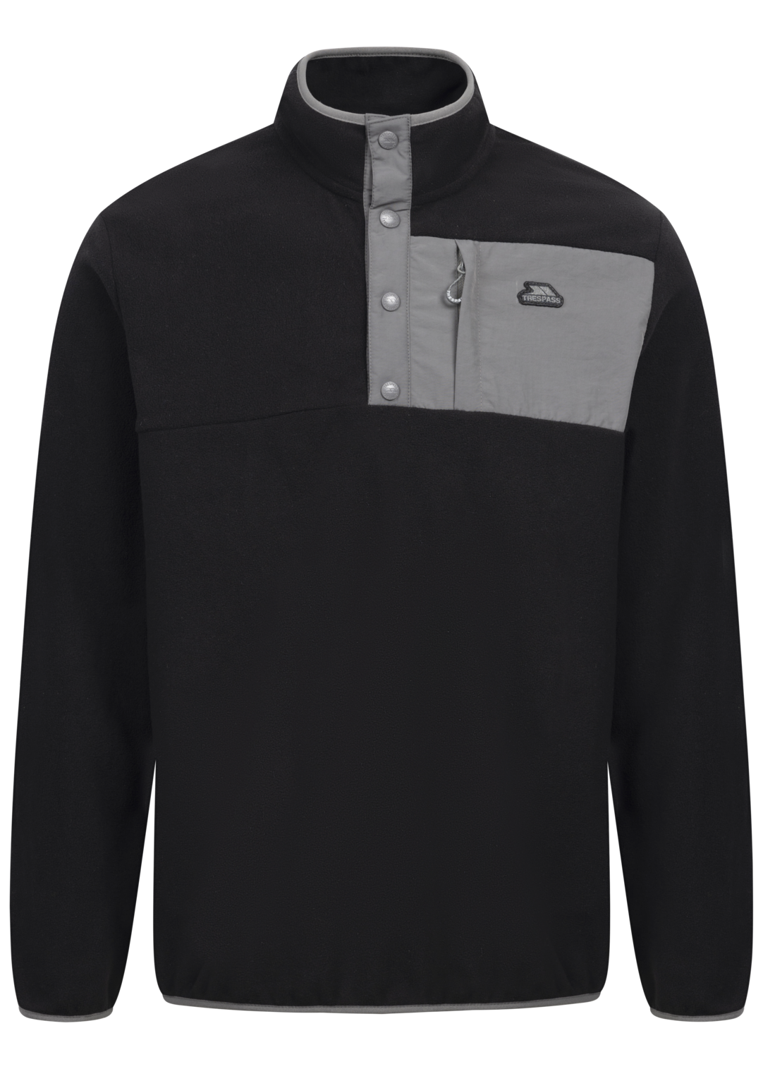 Tresspass HOSTA - MALE FLEECE AT100 - BLACK