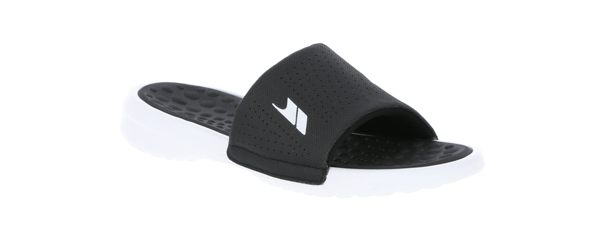 Tresspass SLIDE - MALE FLIP FLOP - BLACK / WHITE