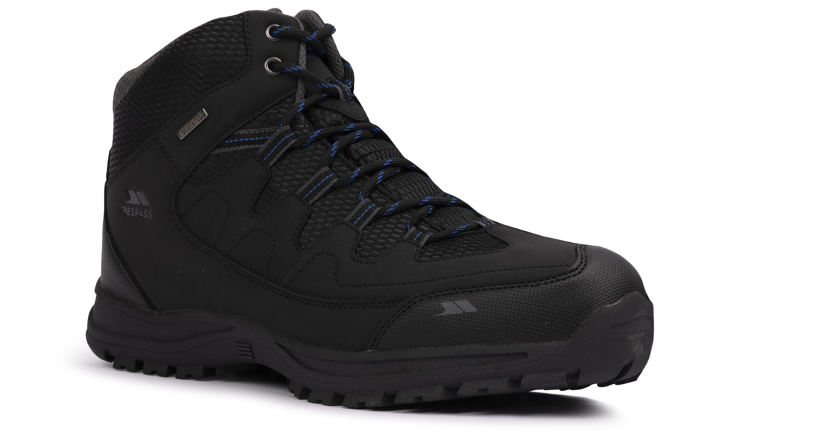 Tresspass FINLEY - MALE HIKING BOOT - BLACK/BLUE