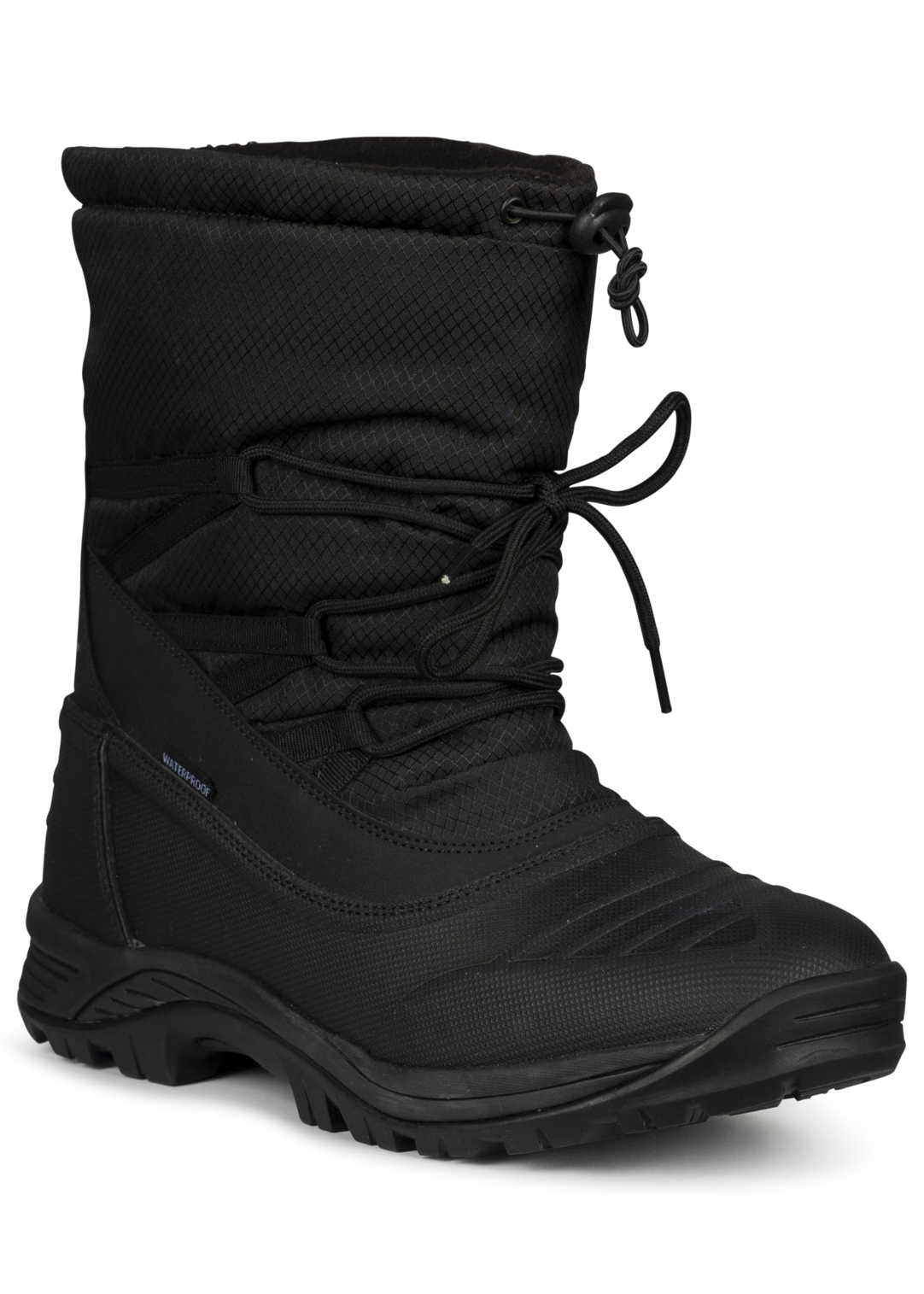 Tresspass NOVERN - MALE WATERPROOF SNOWBOOT - BLACK