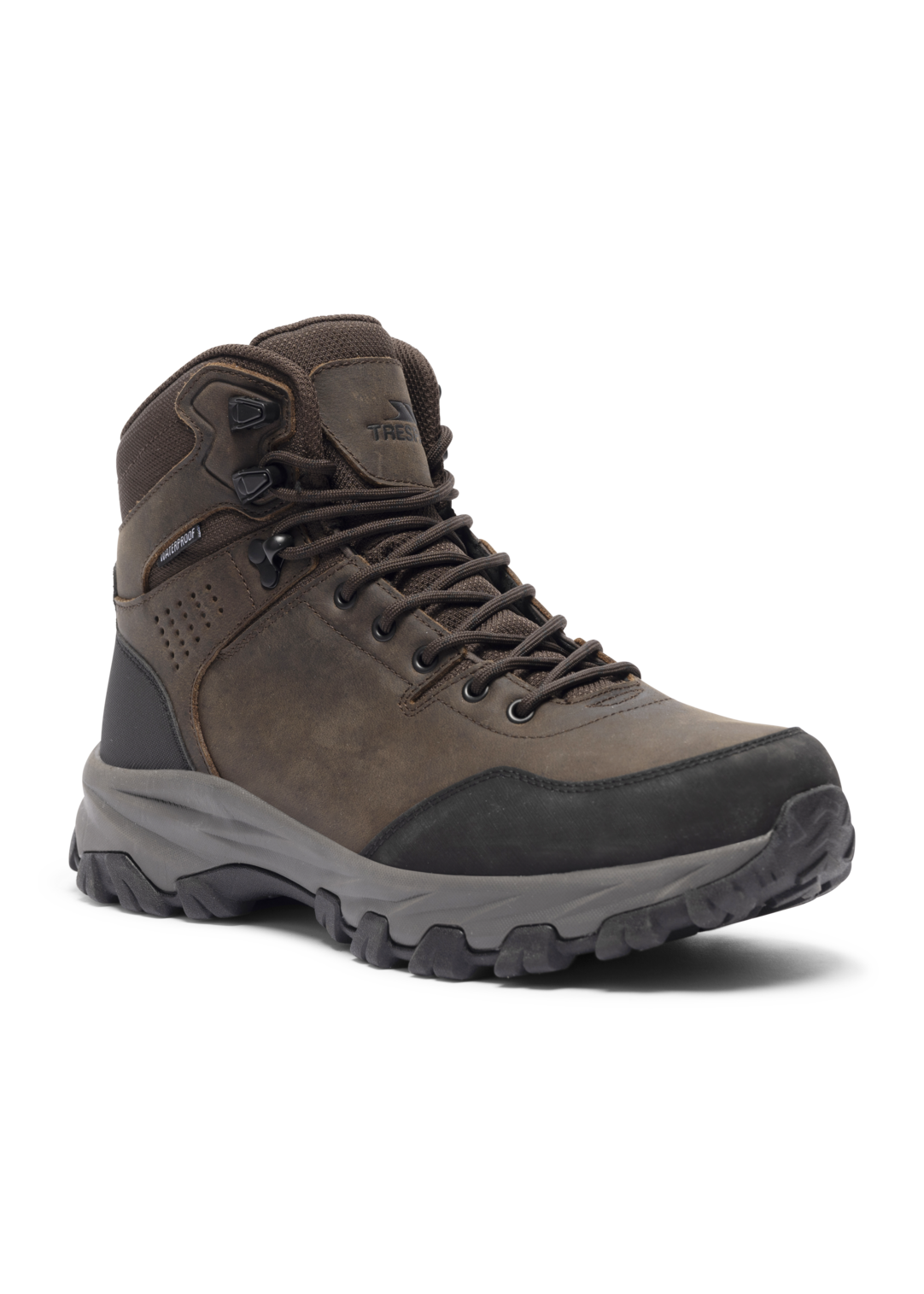 Tresspass STRIDE - MALE WALKING BOOT - DARK BROWN
