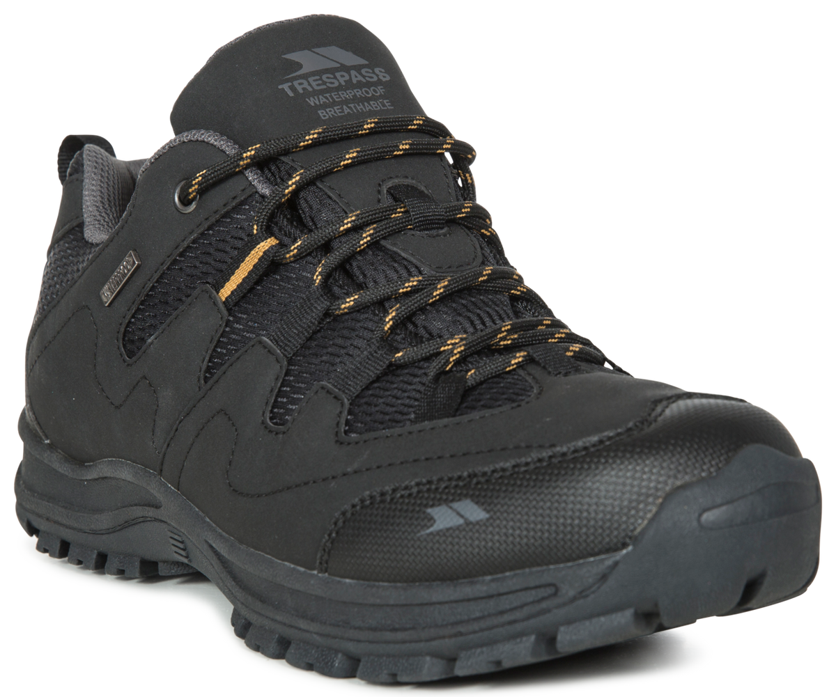 Tresspass FINLEY LOW CUT - MALE LOW CUT HIKING SHOE - BLACK