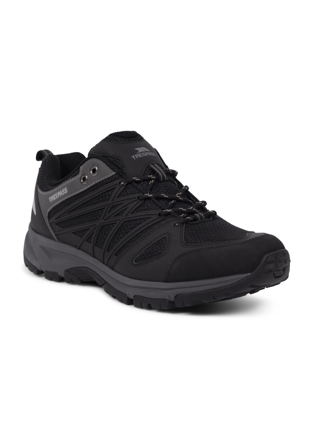 Tresspass FISK - MALE TRAINER - BLACK/BLACK