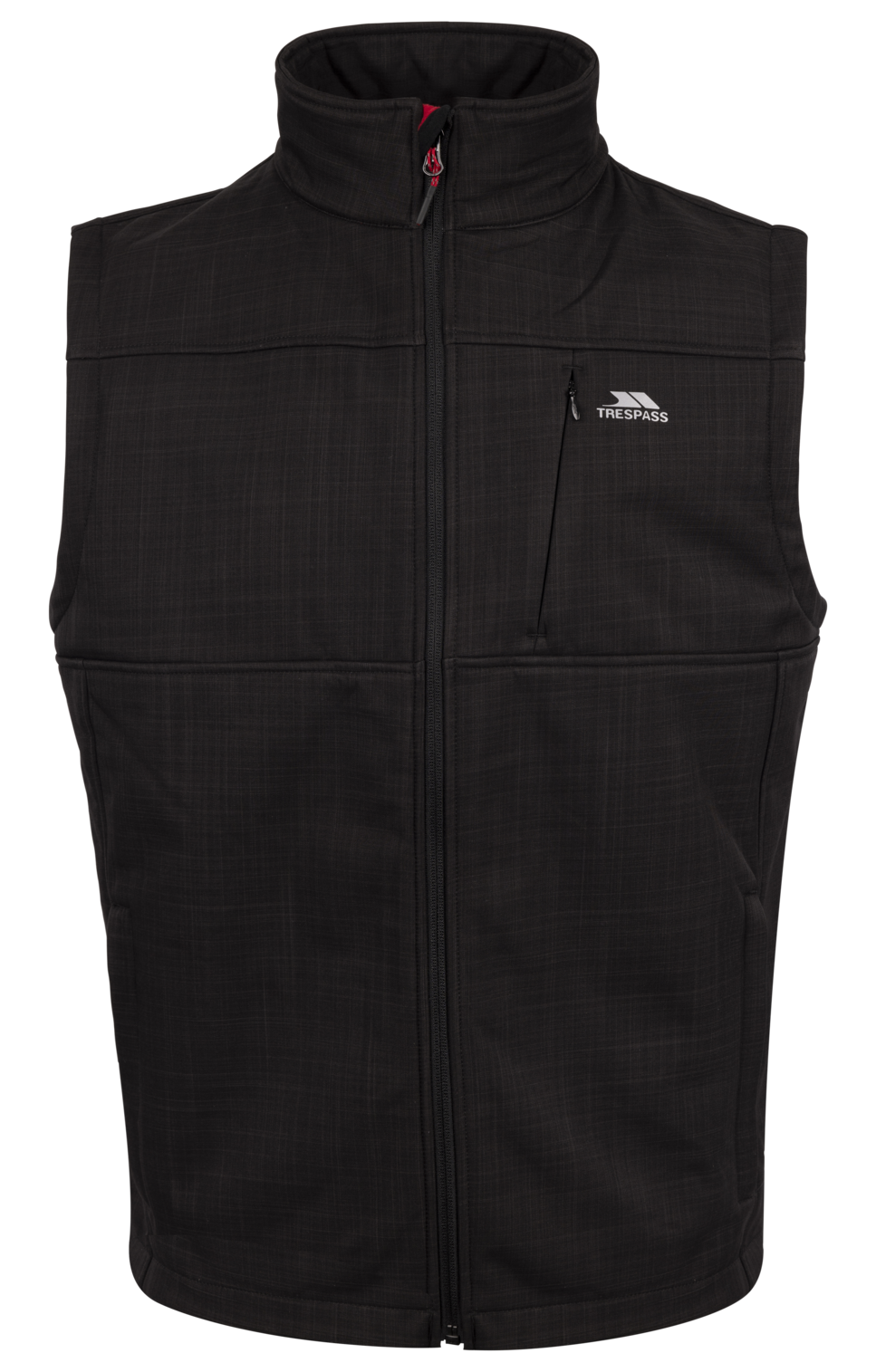 Tresspass BARO B - MALE SOFSHELL GILET TP50 - BLACK MARL