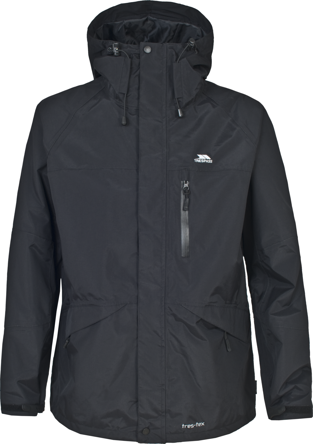 Tresspass CORVO JACKET - MALE JKT - BLACK