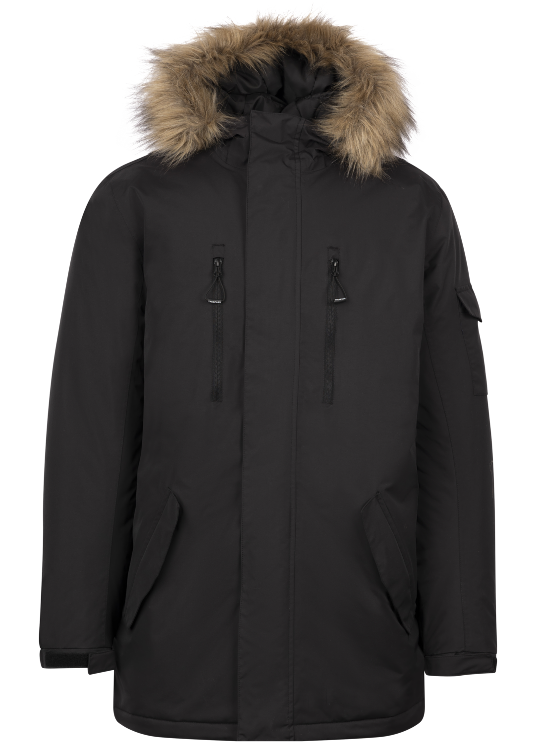 Tresspass ALEXSANDER - MALE RAINWEAR JACKET - BLACK
