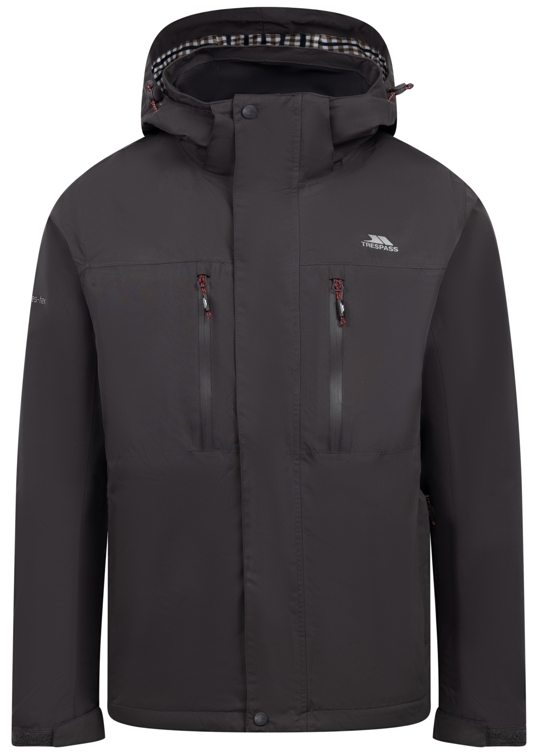 Tresspass GRIMINISH - MALE RAIN JACKET - DARK GREY