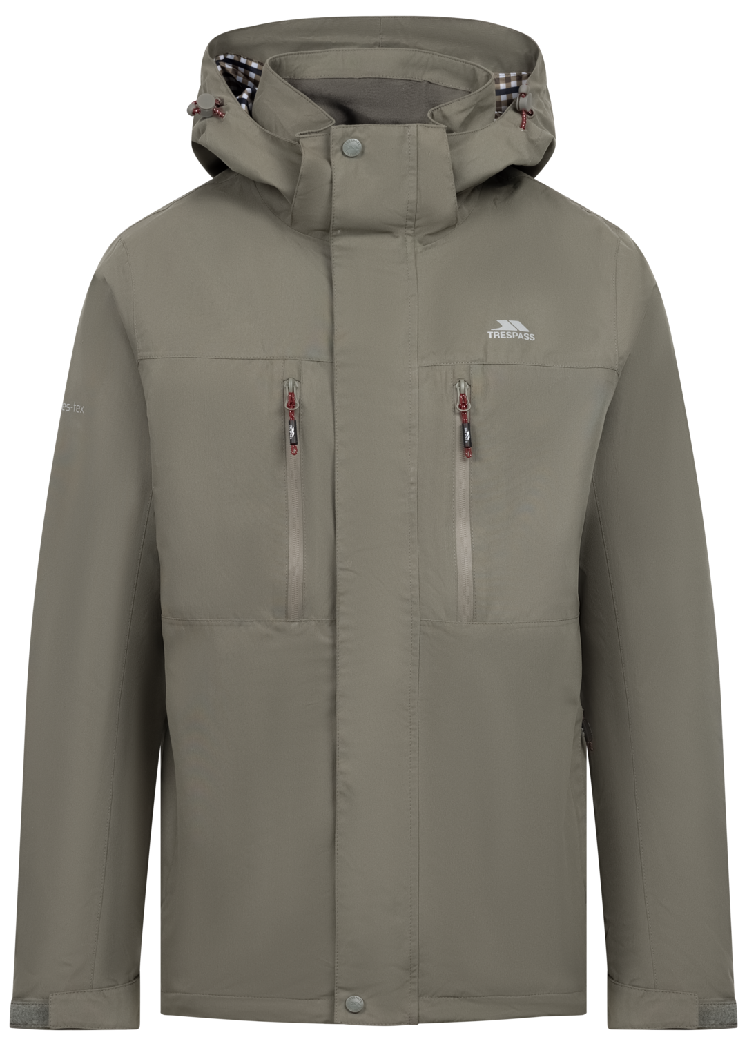 Tresspass GRIMINISH - MALE RAIN JACKET - GREEN SMOKE