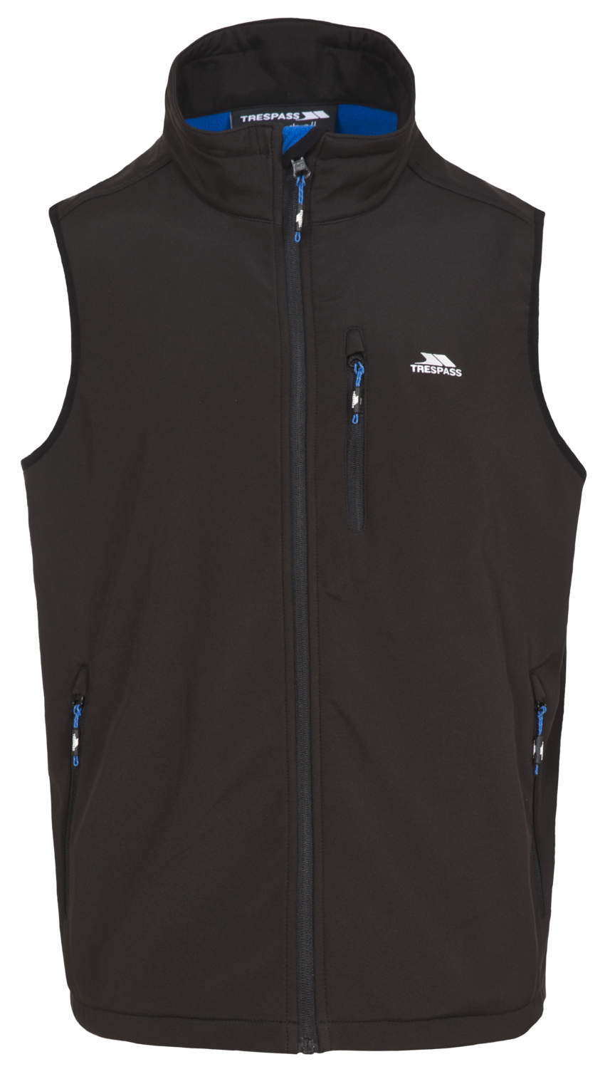 Tresspass VASSUS - MALE SOFTSHELL GILET TP50 - BLACK