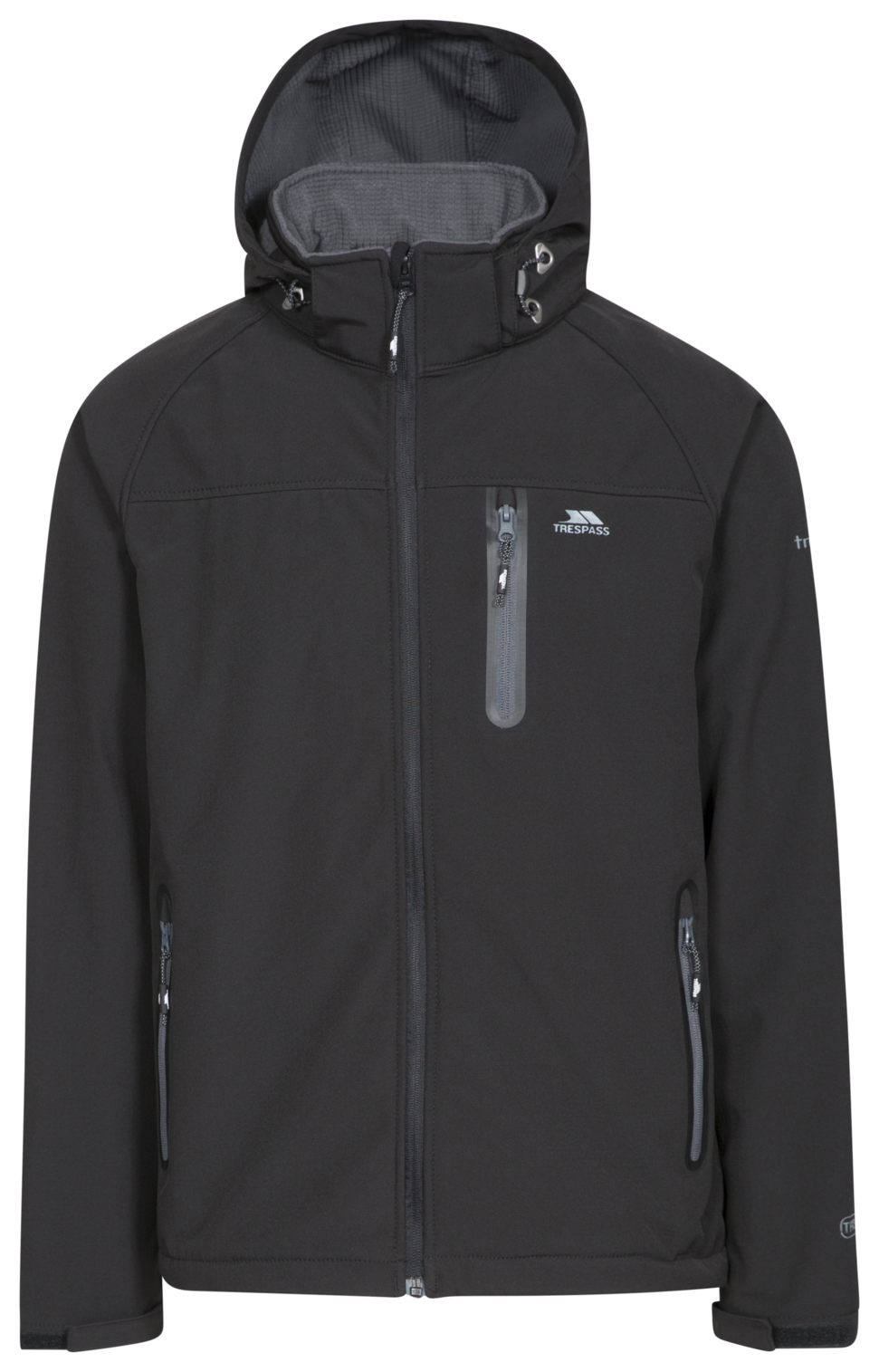 Tresspass ACCELERATOR II - MALE SOFTSHELL JKT - BLACK