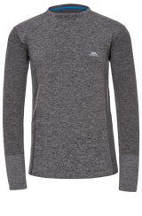 Tresspass TIMO - MALE ACTIVE TOP - BLACK MARL