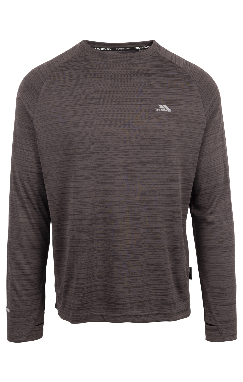 Tresspass ADAMO - MALE ACTIVE TOP - BLACK MARL