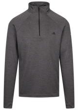 Tresspass VALIN - MALE ACTIVE LONG SLEEVE TOP - BLACK MARL