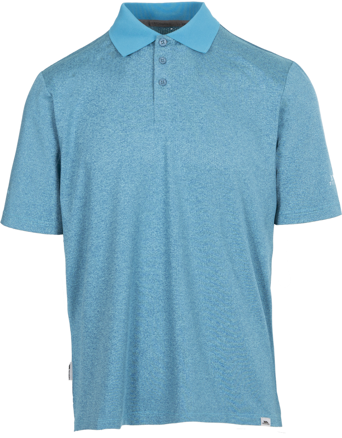 Tresspass GEDDING - MALE ACTIVE POLO SHIRT - POND BLUE MARL