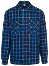 Tresspass RAPESEED - MENS CHECK SHIRT - DARK BLUE CHECK