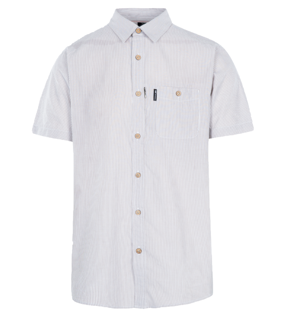 Tresspass SLAPTON STRIPE - MALE CASUAL WOVEN SHIRT - OATMILK