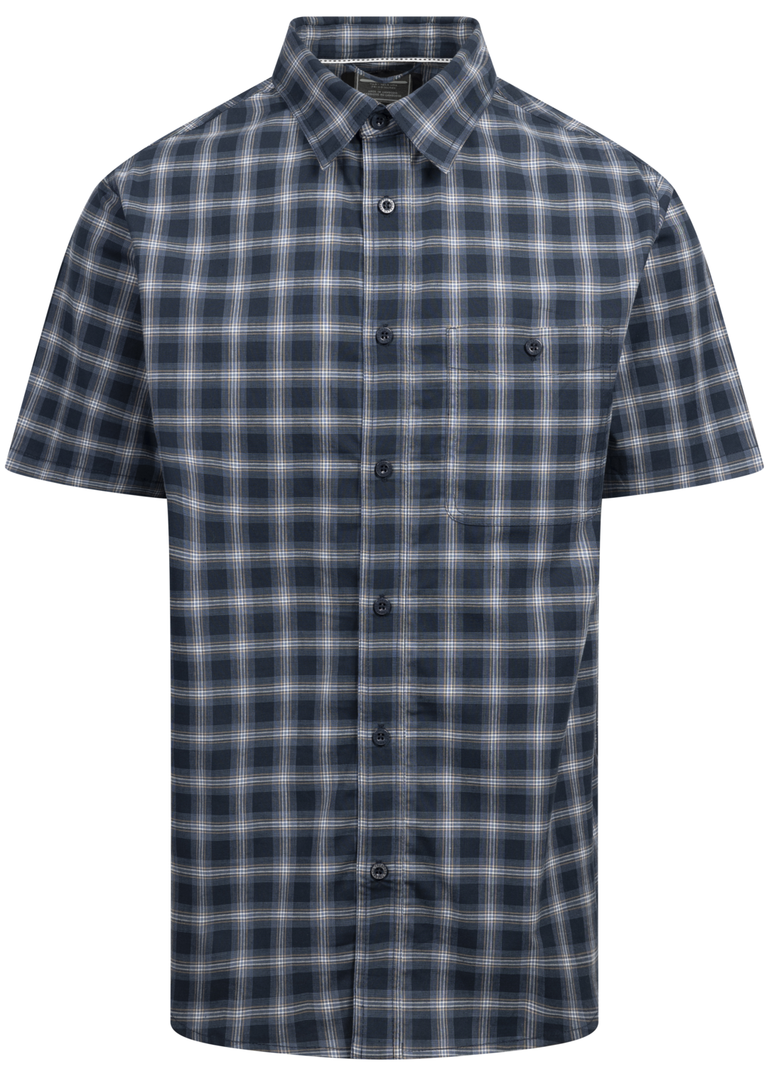 Tresspass BARRY - MALE CASUAL SHIRT - NAVY CHECK