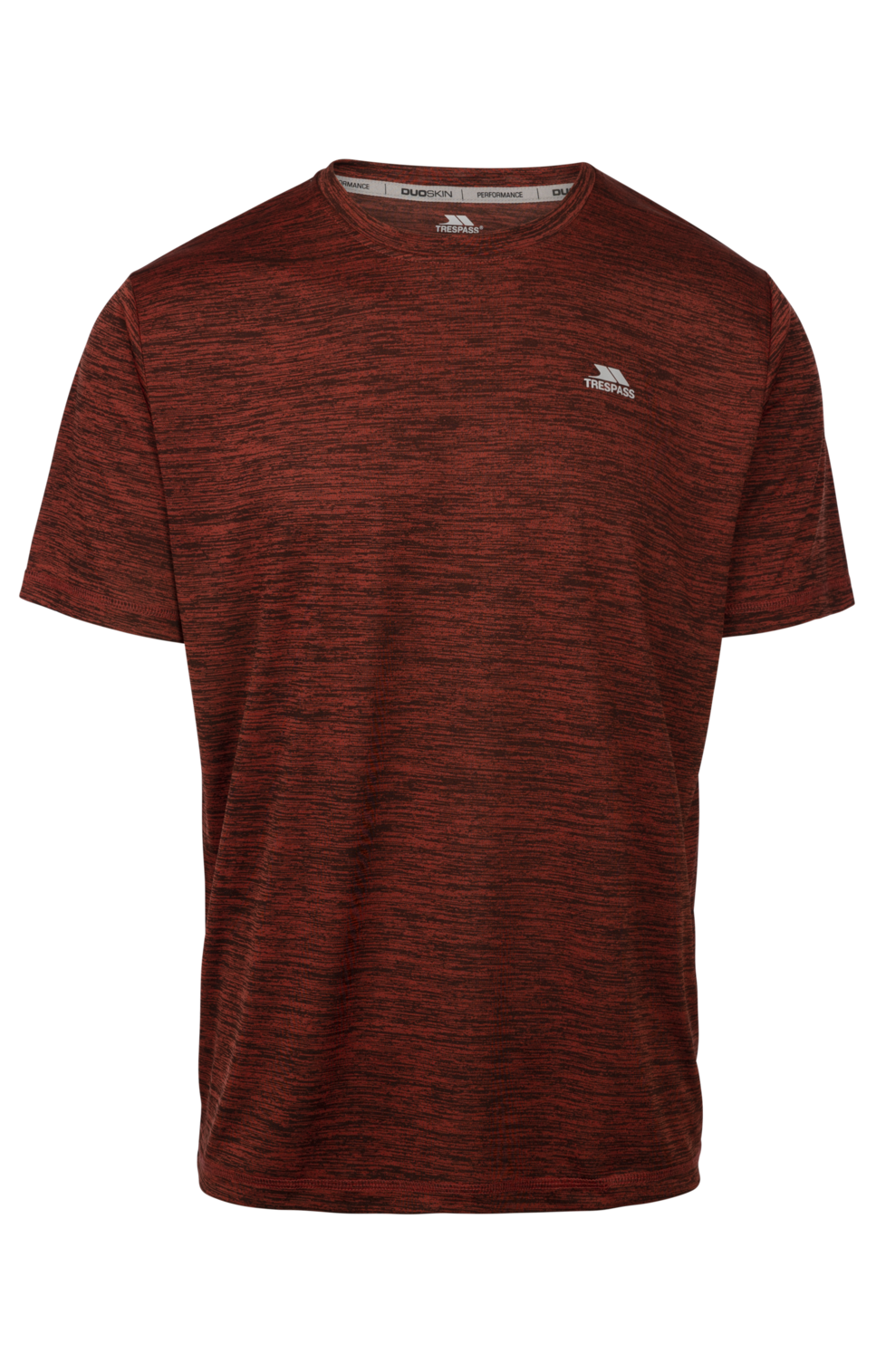 Tresspass KEARSLEY - MENS ACTIVE TOP - BURNT ORANGE MARL