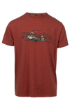 Tresspass HORTON - MALE CASUAL PRINTED TSHIRT - BURNT SIENNA
