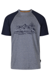 Tresspass FULLMER - MALE ADVENTURE TSHIRT - NAVY MARL
