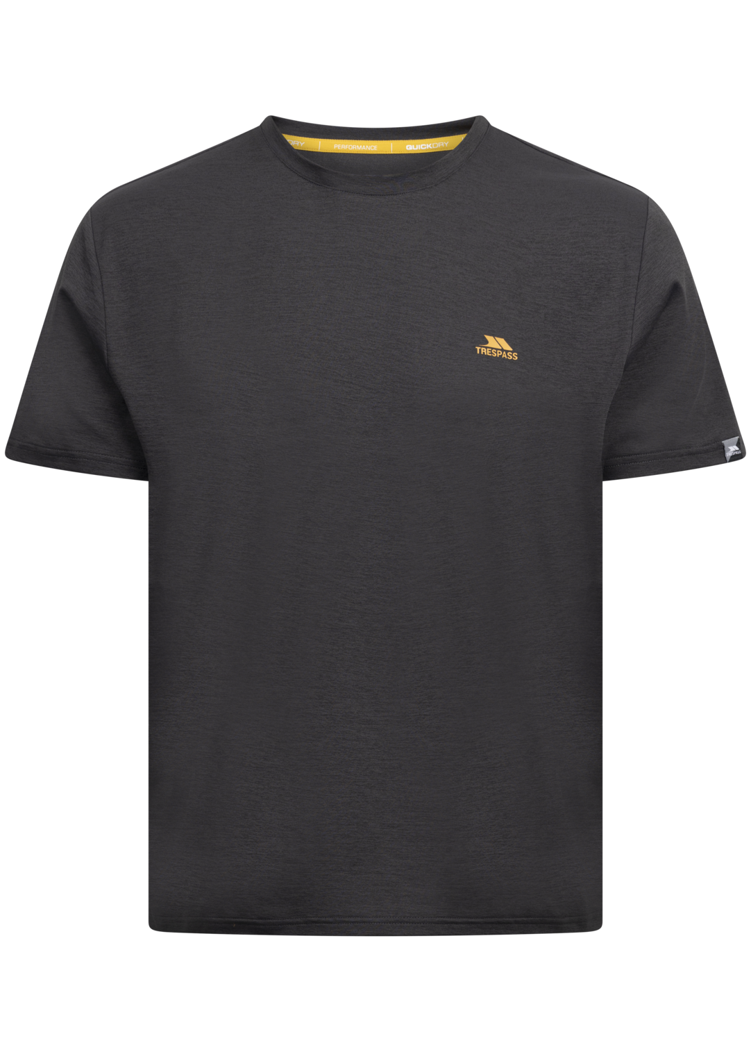 Tresspass SEAN - MALE CASUAL TEE - DARK GREY