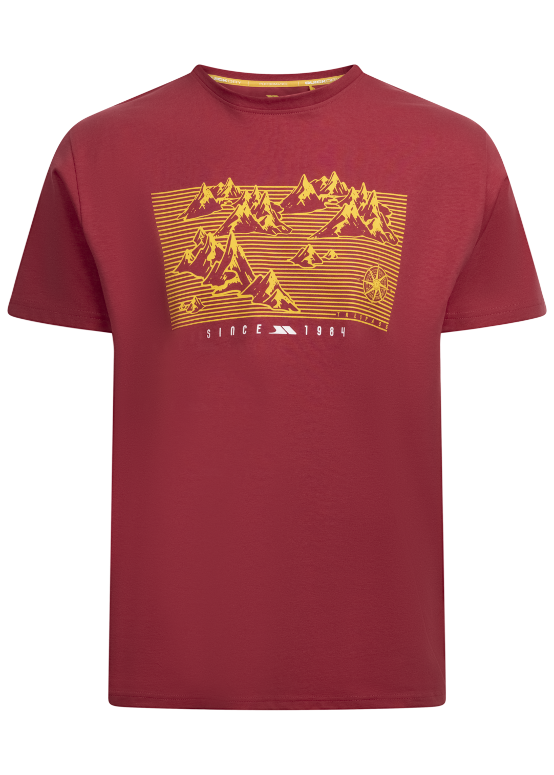 Tresspass MANNY - MALE CASUAL TEE - CLARET