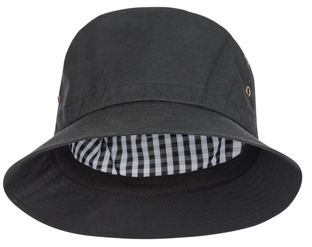 Tresspass WAXY - UNISEX BUCKET HAT - BLACK