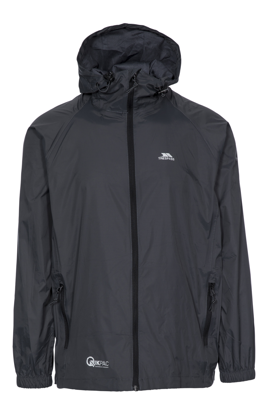 Tresspass QIKPAC JACKET - UNISEX PACKAWAY JKT - FLINT