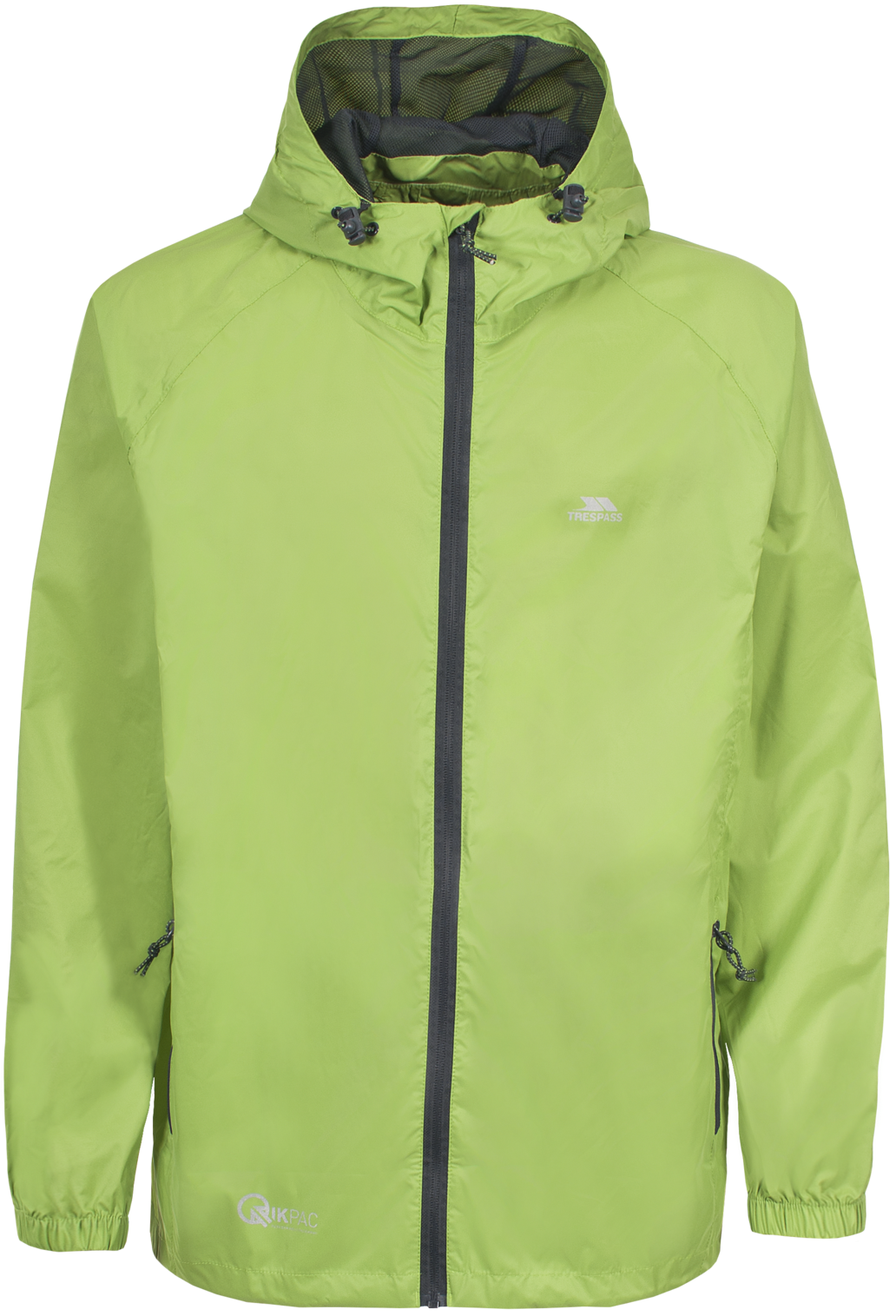 Tresspass QIKPAC JACKET - UNISEX PACKAWAY JKT - LEAF