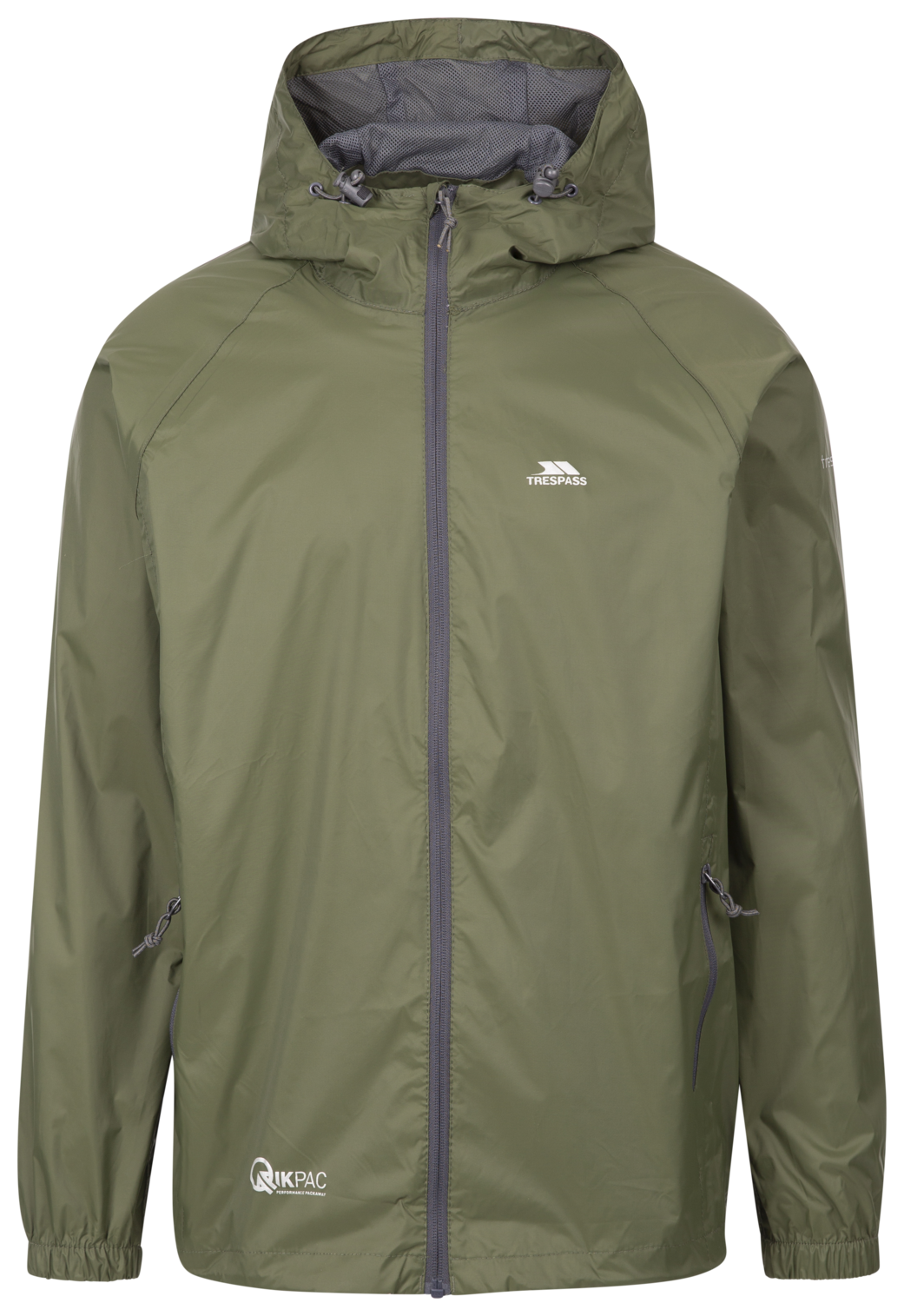Tresspass QIKPAC JACKET - UNISEX PACKAWAY JKT - MOSS