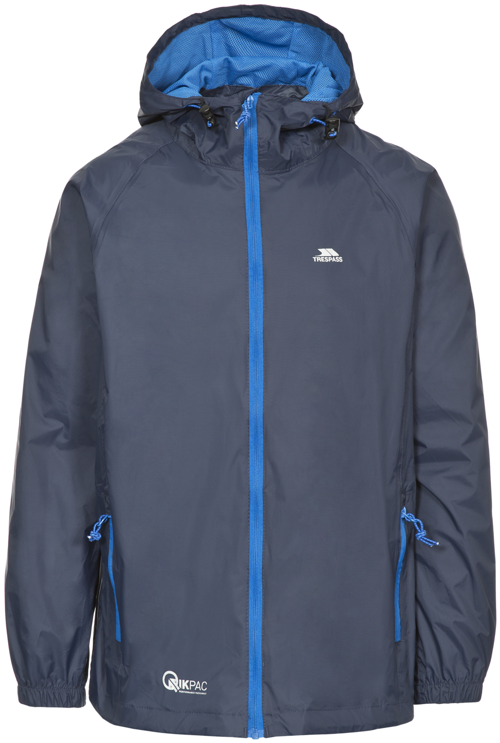 Tresspass QIKPAC JACKET - UNISEX PACKAWAY JKT - NAVY