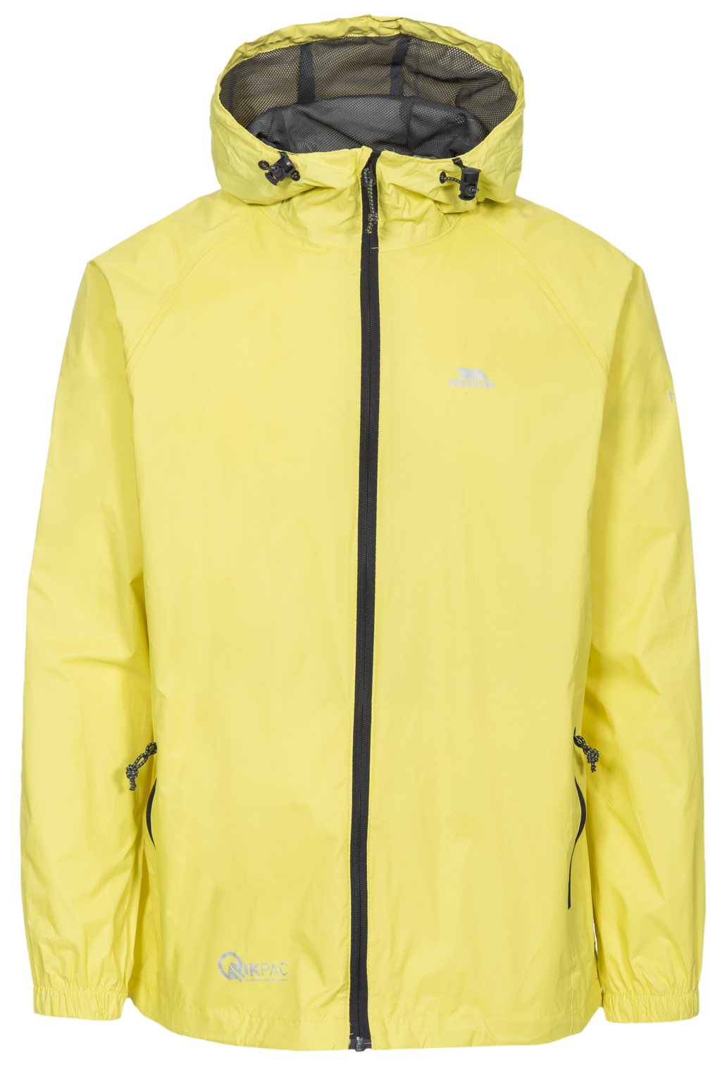 Tresspass QIKPAC JACKET - UNISEX PACKAWAY JKT - YELLOW