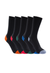 Tresspass SOLACE - 5 PAIR PACK SOCK - BLACK