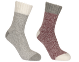 Tresspass INIGO - UNISEX ADULT SOCKS - GREY MARL / CHERRY MARL