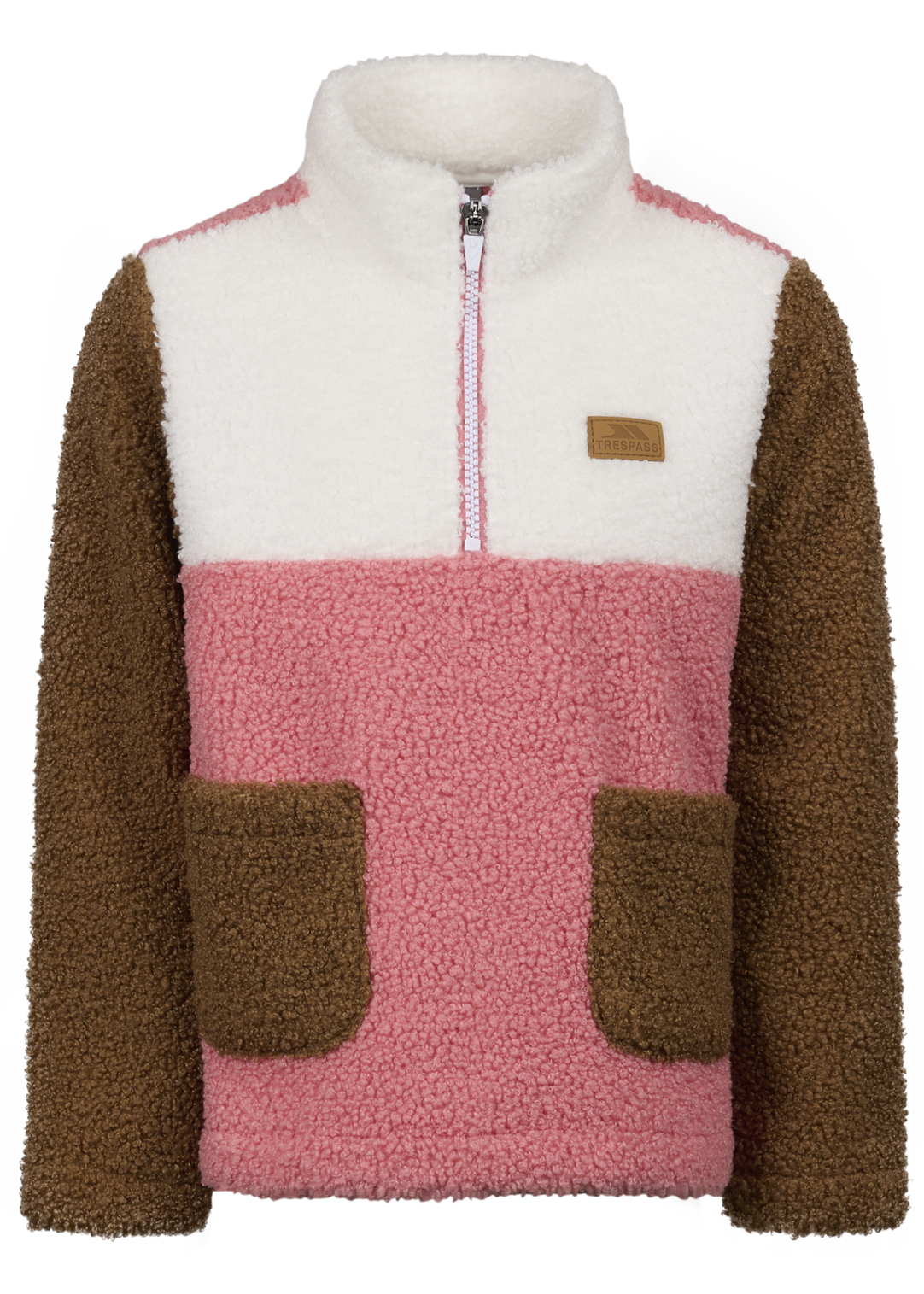 Tresspass MITTA - UNISEX FLEECE AT300 - PEACHPINK