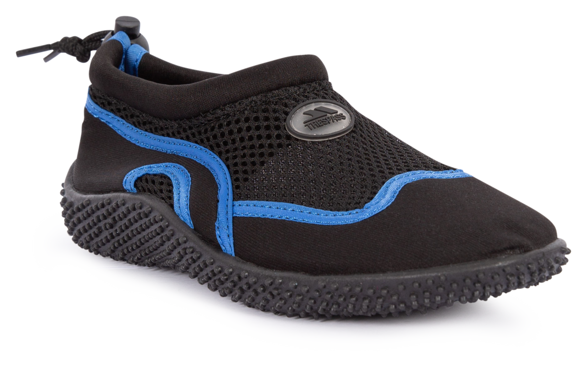 Tresspass PADDLE JUNIOR - UNISEX AQUA SHOE - BLACK/BLUE
