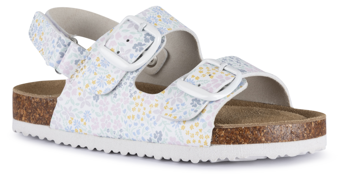 Tresspass CERES - UNISEX KIDS SANDAL - WHITE FLORAL