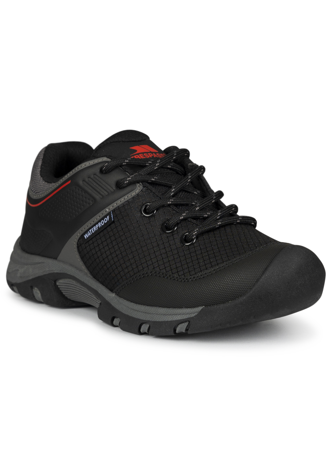 Tresspass BEVIN - UNISEX WATERPROOF SHOE - BLACK / RED