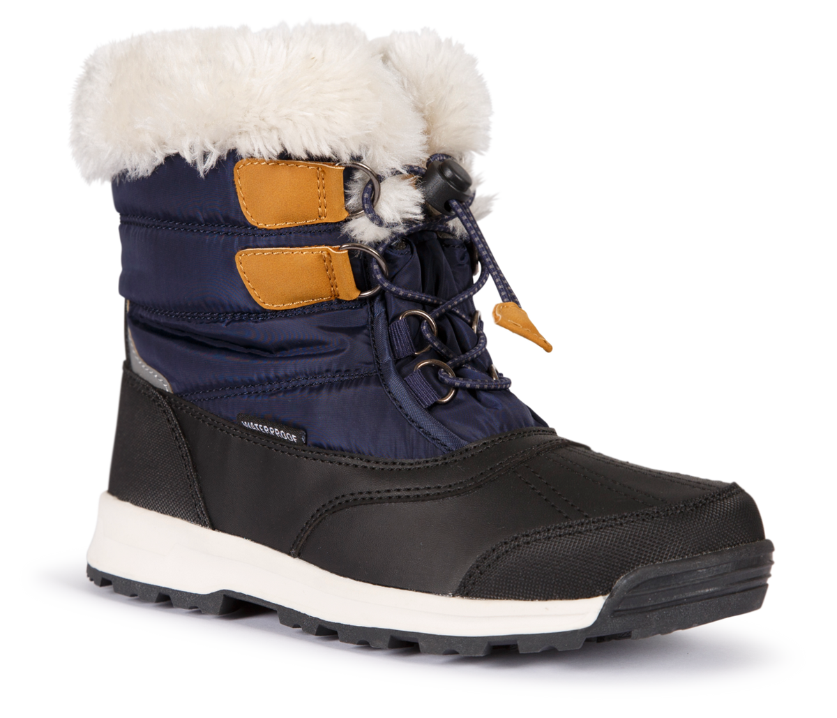 Tresspass RATHO - KIDS W - PROOF SNOWBOOT - NAVY