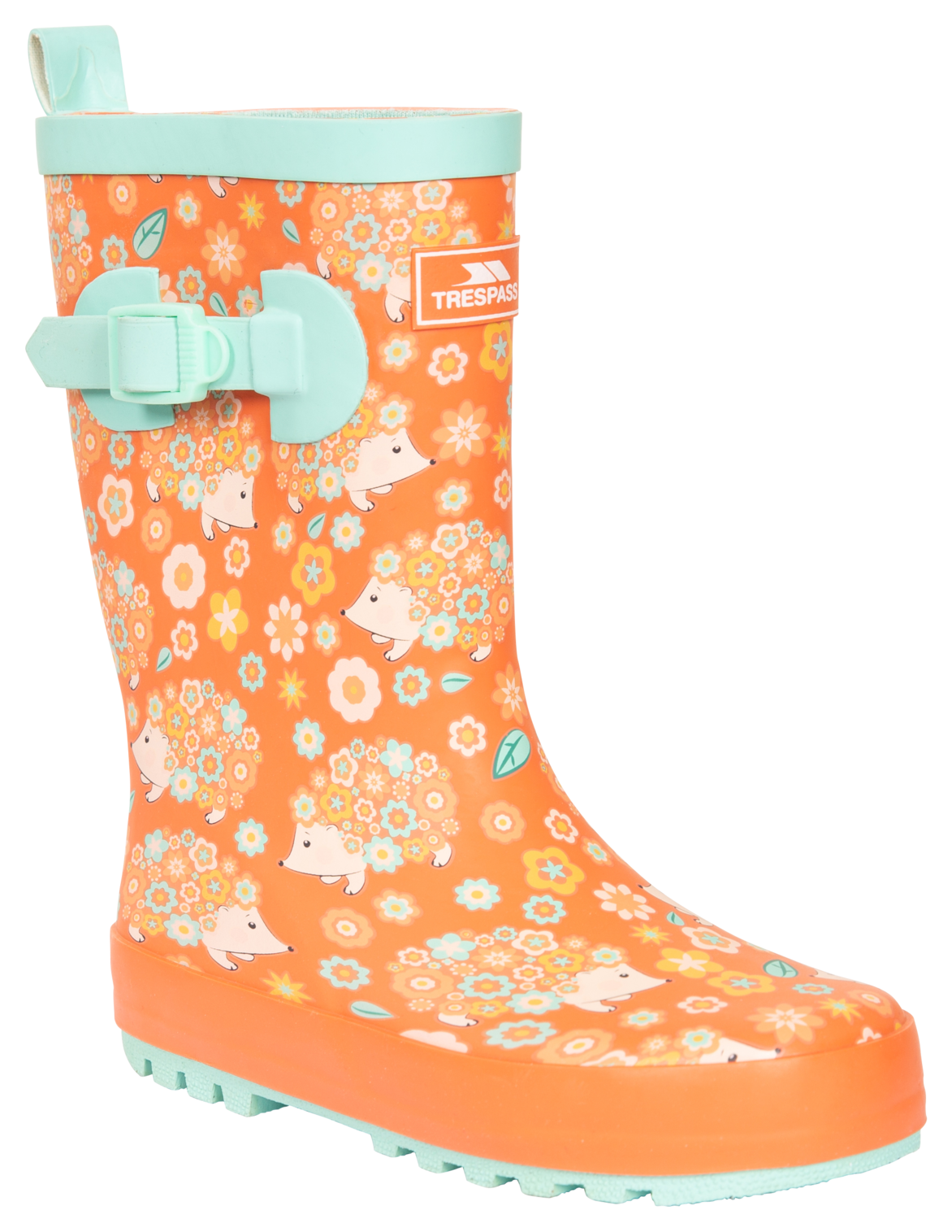 Tresspass PUDDLE - KIDS WELLY - HEDGEHOG PRINT