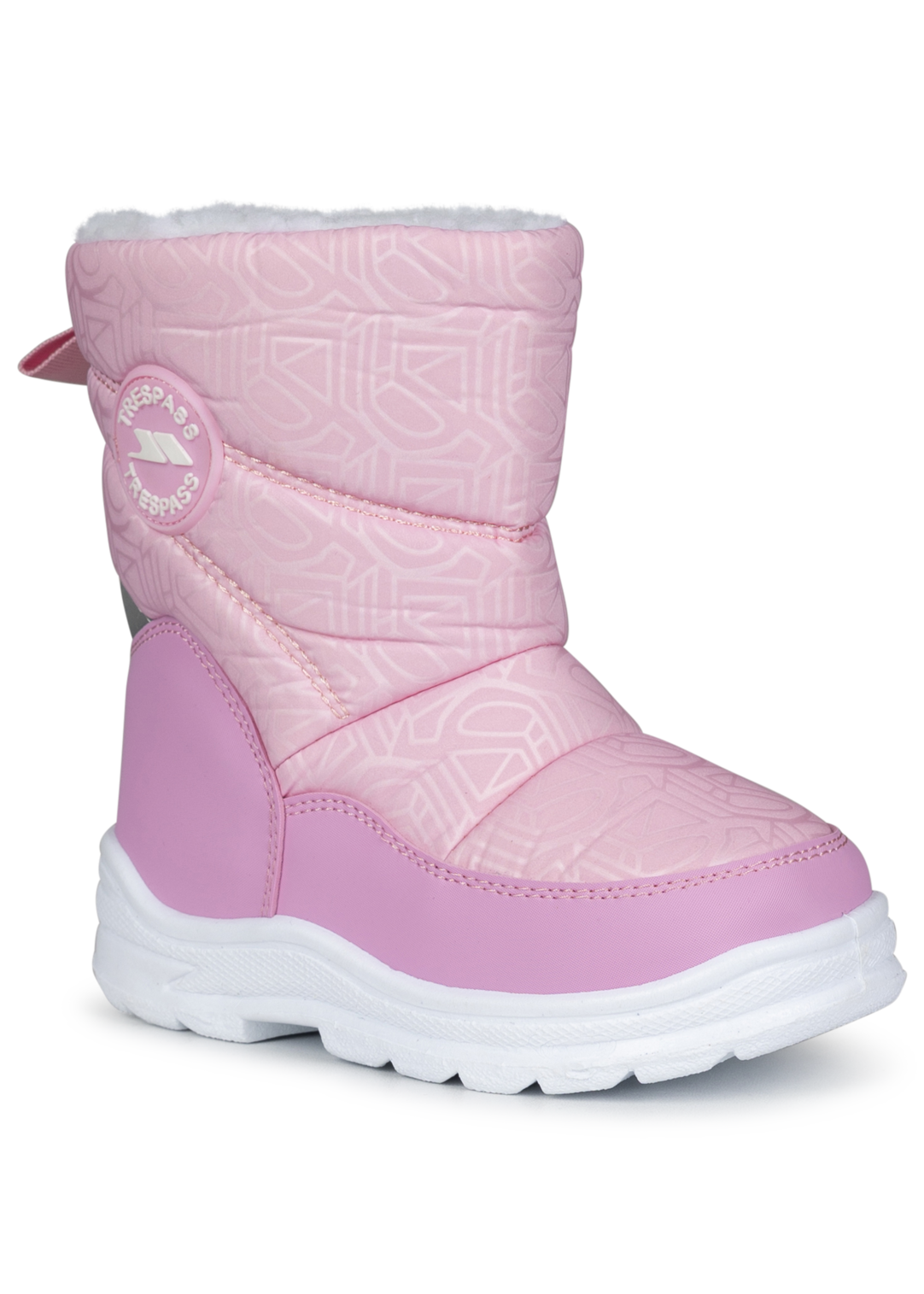 Tresspass SNOWFLAKE - UNISEX KIDS SNOWBOOT - PINK