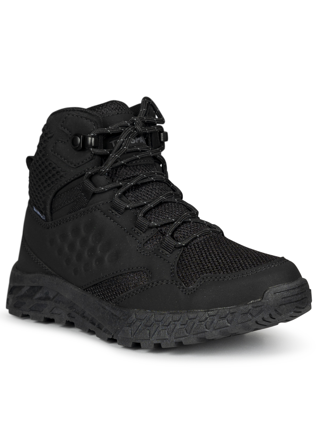 Tresspass REX - UNISEX WATERPROOF HI TOP BOOT - BLACK